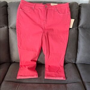 NYDJ Women's Pink Skinny Capris Size 18W Jeans
